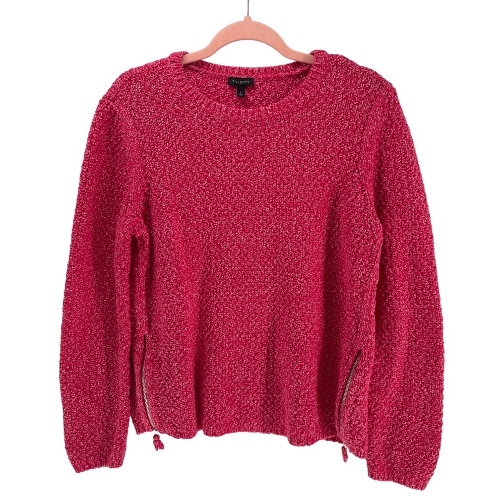 Talbots Raspberry Knit Sweater - image 1